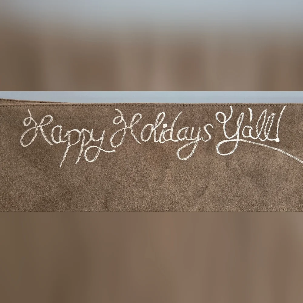 St. Nicholas Square Set Of 4 Western Christmas Placemats Cowboy Snowman - Picture 4 of 7